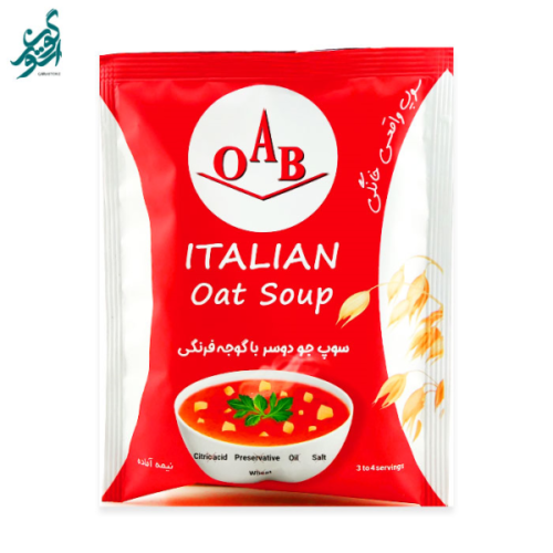 سوپ جو دوسر با گوجه فرنگی OAB کالای اساسی و خواربار فروشگاه تغذیه سالم گون